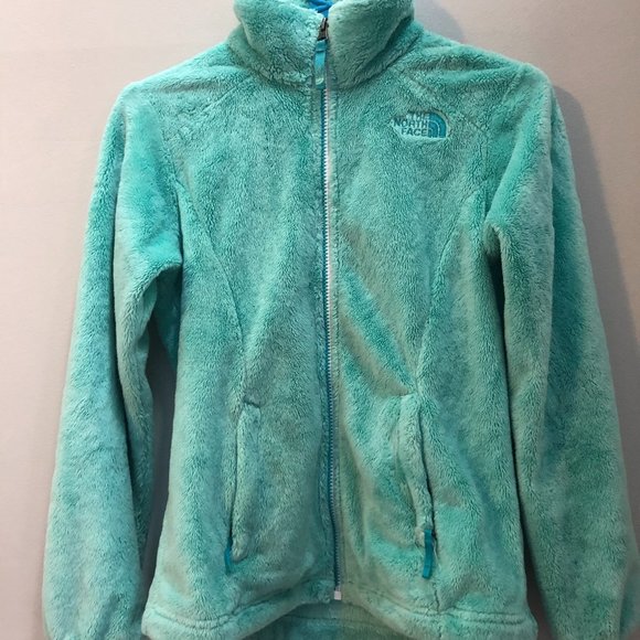 The North Face Girls' Fleece Coat | Mint Full Zip  Youth Jacket - Picture 1 of 6